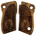 Beretta Saddam walnut grips – oval eagle, checkered