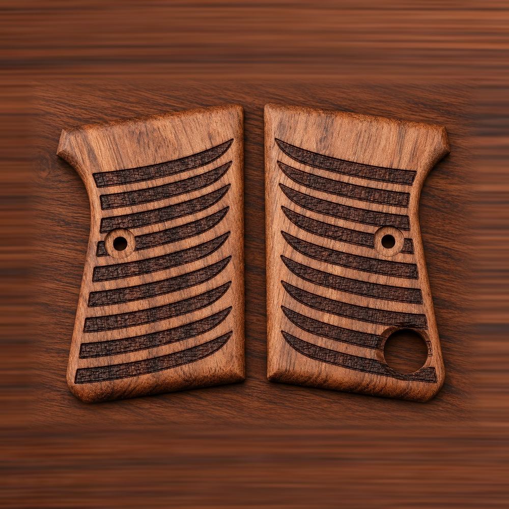 Cachas de nogal Astra Cub 6.35 - Estriado horizontal