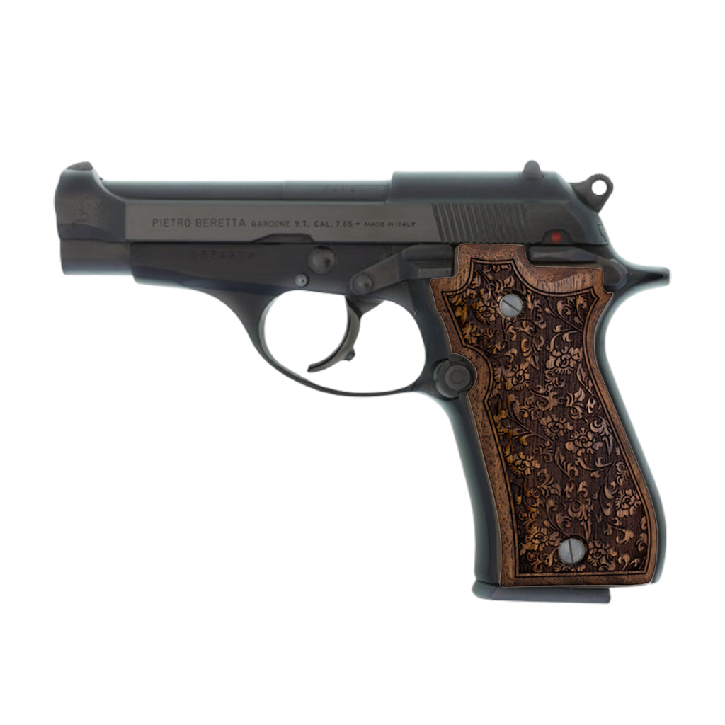beretta 81 884 walnut grips on pistol