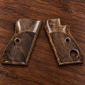 Beretta Model 70 walnut grips – laser checkered – handcrafted Turkish walnut pistol grips