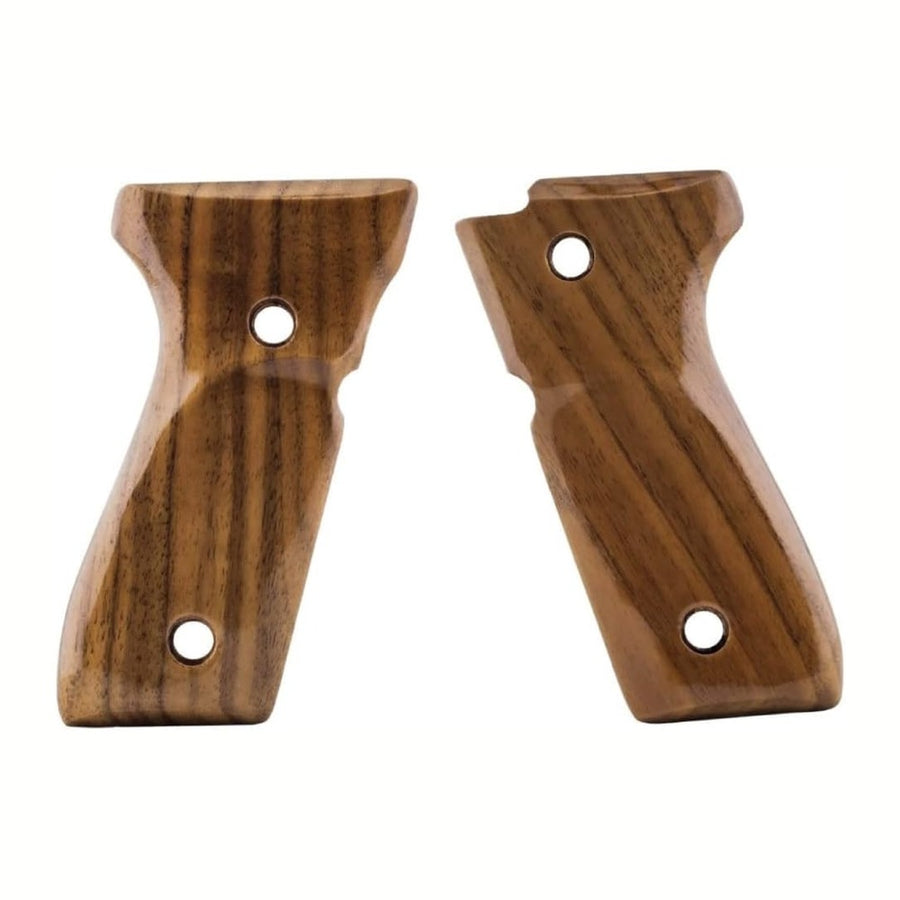 Beretta 92 / M9 walnut grips – Smooth Striped Walnut – handcrafted in Türkiye