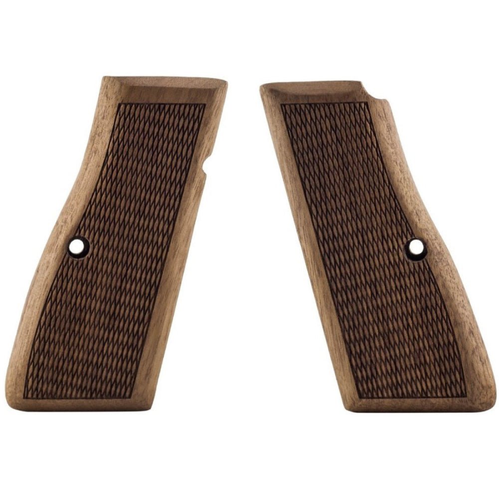 Browning Hi-Power walnut grips - Classic Checkered