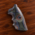 Colt Python camo green laminated wood target grip with finger grooves – fits 2021+ Colt Anaconda