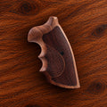 Colt Python walnut target grip with diamond checkering and stippled crescent panel – fits 2021+ Colt Anaconda