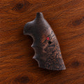 Colt Python hand carved walnut target grip with scale and feather relief – fits 2021+ Colt Anaconda