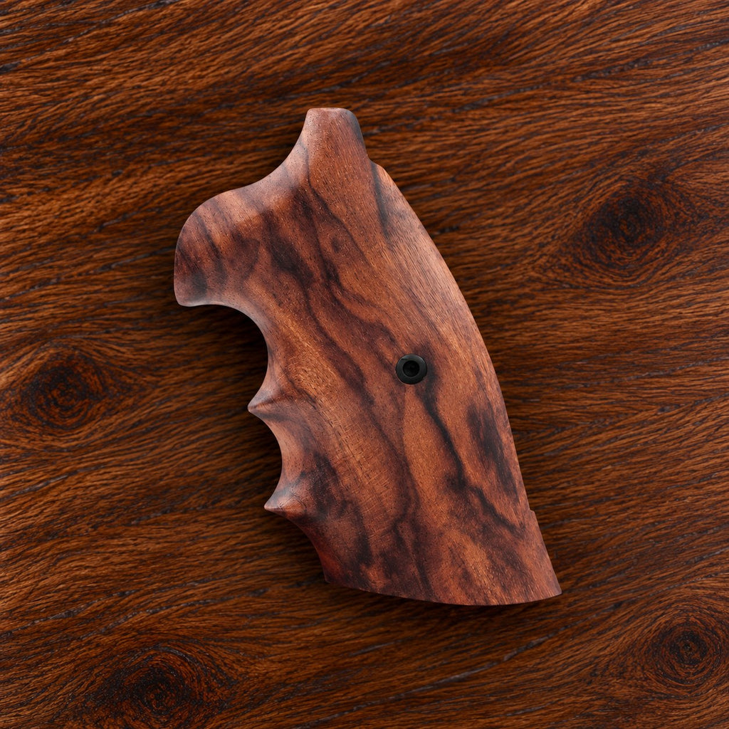 Colt Python smooth marbled walnut target grip with finger grooves – fits 2021+ Colt Anaconda