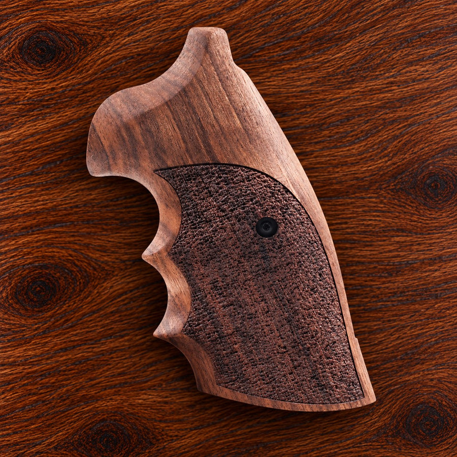 Colt Python light walnut target grip with full stippled panel – fits 2021+ Colt Anaconda