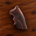 Colt Python walnut target grip with two stippled panels and carved divider line – fits 2021+ Colt Anaconda