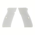 CZ 75 grips – White Acrylic – handcrafted in Türkiye