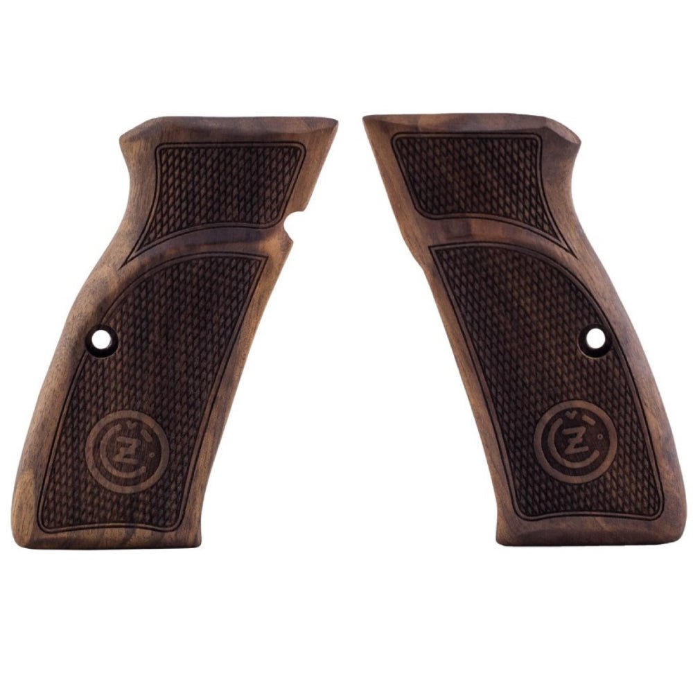 CZ walnut grips - Checkered