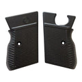 Czech VZ grips – Black Checkered with CZ Logo – handcrafted in Türkiye