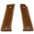 Cachas Llama 9mm de nogal - Nogal natural liso