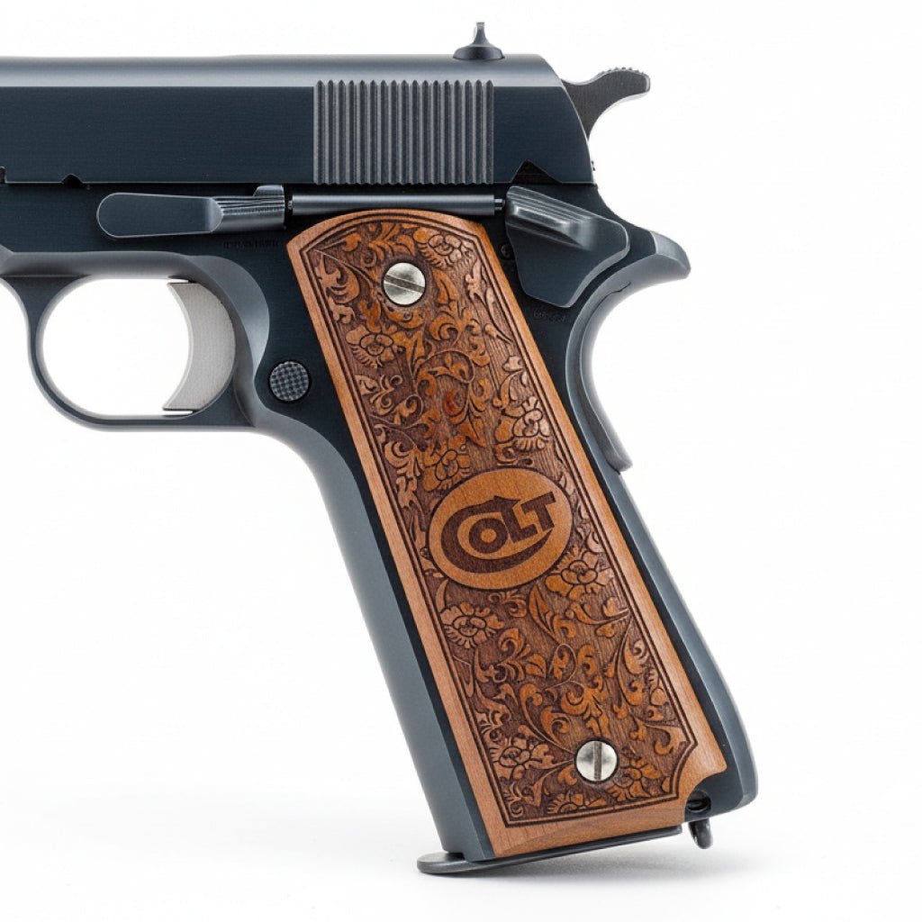 Premium Walnut Wood Pistol Grips for Salvatore Colt 1911 - Salvatoregrips