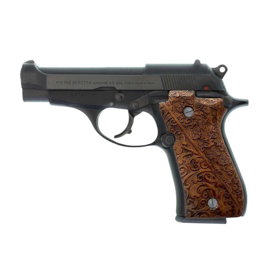 Salvatore Beretta 81/84 Walnut Wood Grips - Premium Handcrafted Pistol Grips (10 Variants Available) - Salvatoregrips