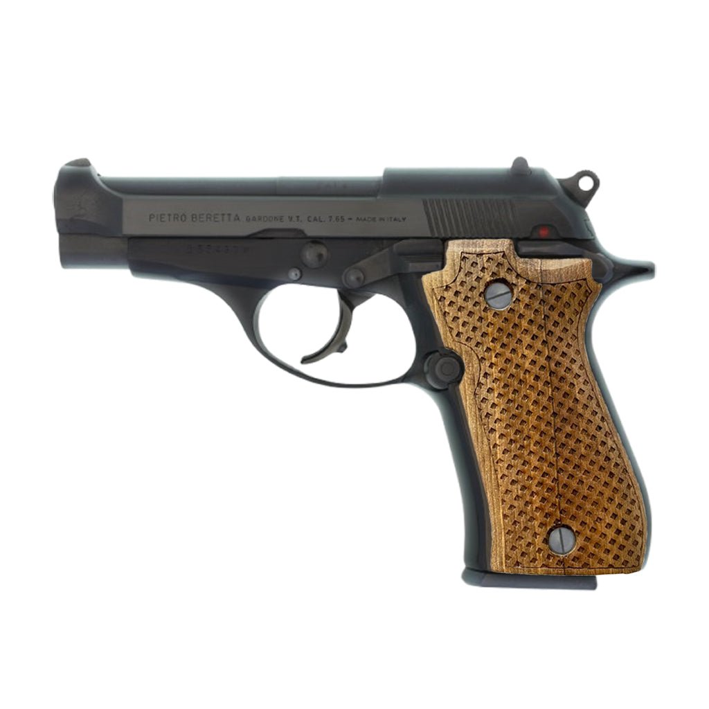 Salvatore Beretta 81/84 Walnut Wood Grips - Premium Handcrafted Pistol Grips (10 Variants Available) - Salvatoregrips