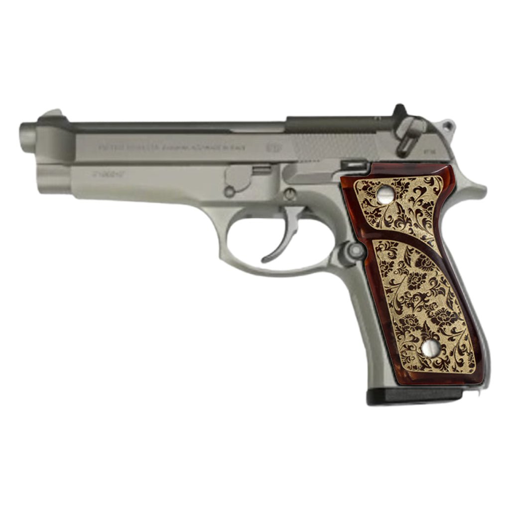 Salvatore Beretta 92/96/98/M9 Full Size Acrylic Grips - Handcrafted Grips (7 Variants Available) - Salvatoregrips