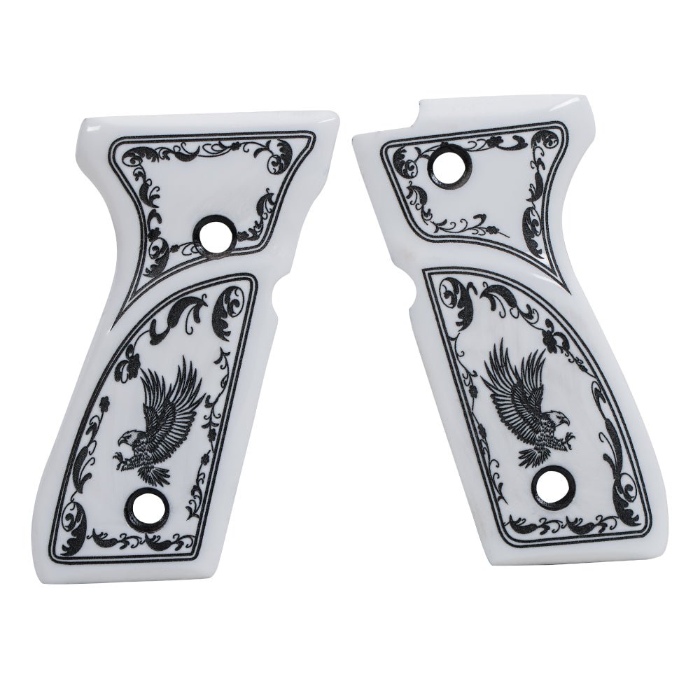 Salvatore Beretta 92/96/98/M9 Full Size Acrylic Grips - Premium Handcrafted Pistol Grips (7 Variants Available) -