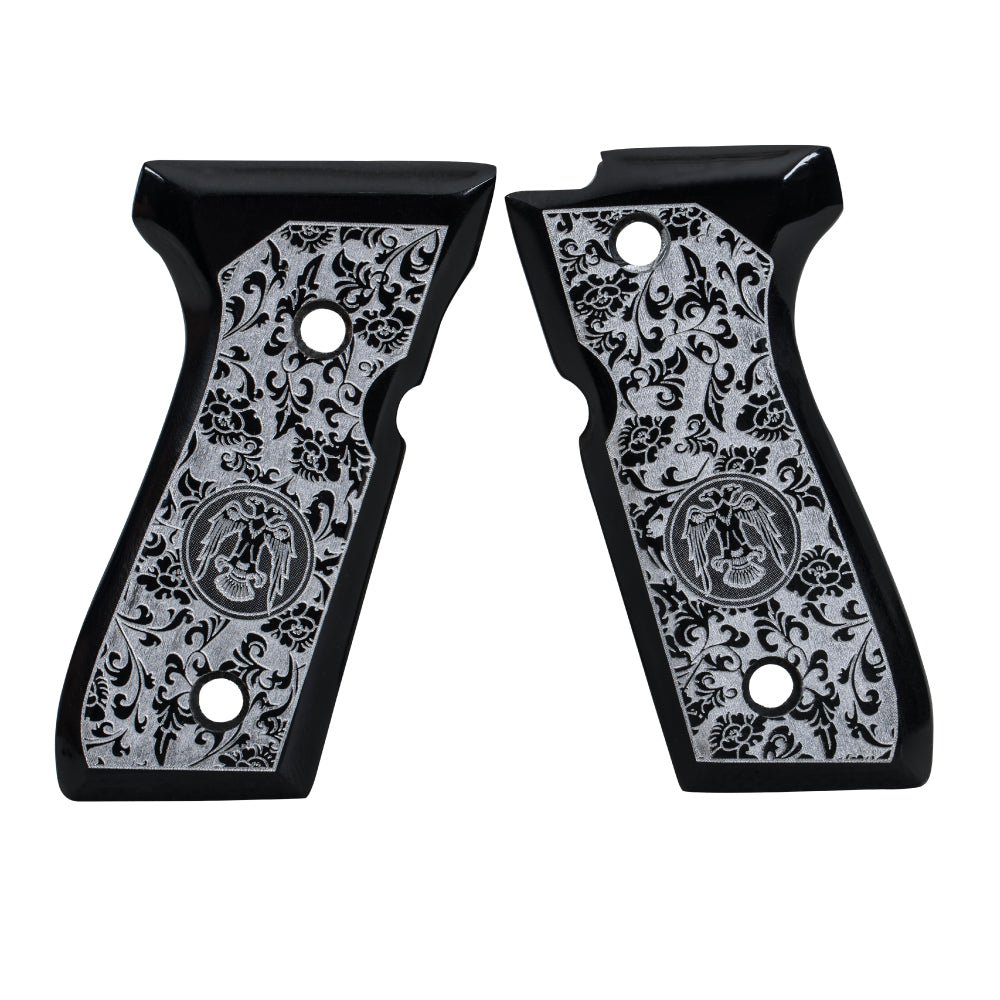 Salvatore Beretta 92/96/98/M9 Full Size Acrylic Grips - Premium Handcrafted Pistol Grips (7 Variants Available) -