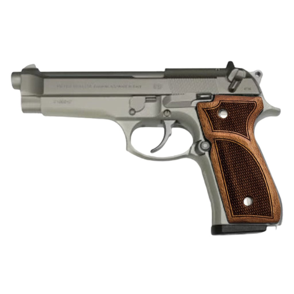 Salvatore Beretta 92/96/98/M9 Full Size Walnut Wood Grips - Pistol Grips (2 Variants Available) - Salvatoregrips