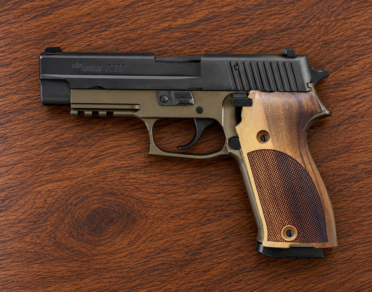 Sig Sauer P220 walnut grips - Standard