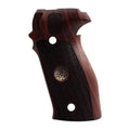 Sig Sauer P226 grips – Rosewood Checkered with Medallion – handcrafted in Türkiye