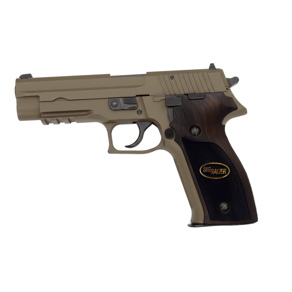 sig sauer p 226 walnut dark pistol grips 