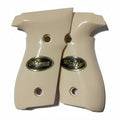 Sig Sauer P229 grips – Cream Acrylic with Sig Logo – handcrafted in Türkiye