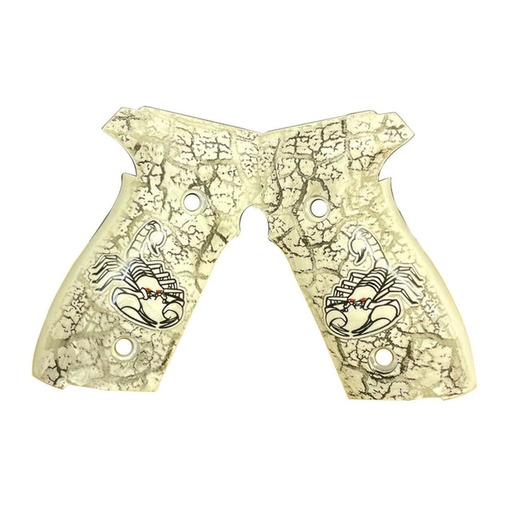 Sig Sauer P229 grips – Engraved Ivory Acrylic – handcrafted in Türkiye