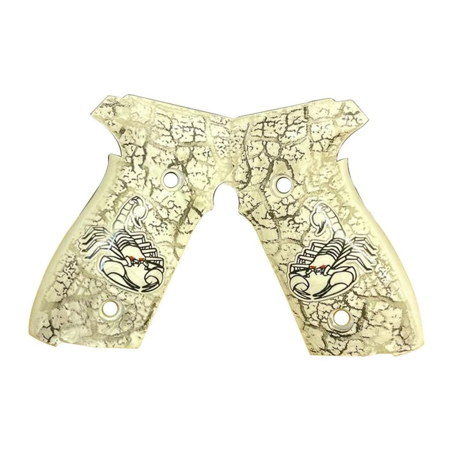Sig Sauer P229 grips – Engraved Ivory Acrylic – handcrafted in Türkiye