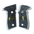 Sig Sauer P229 grips – White Acrylic Checkered with Sig Logo – handcrafted in Türkiye