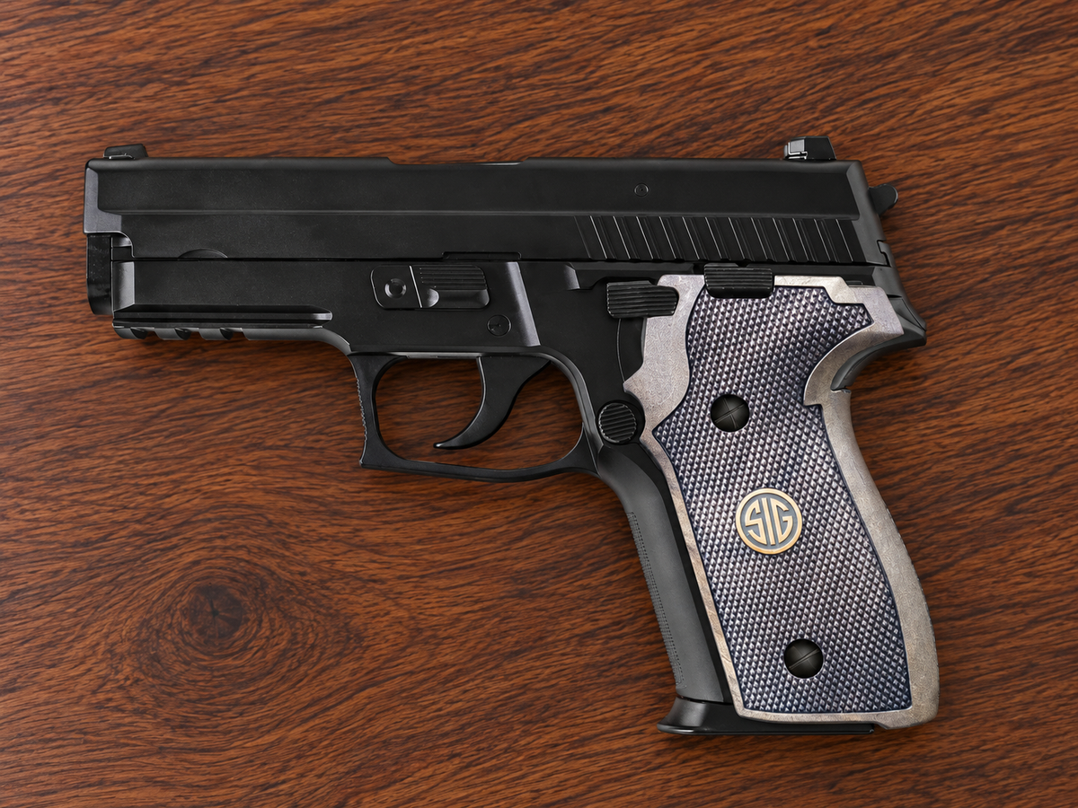 Sig Sauer P229 walnut grips - Gray Walnut