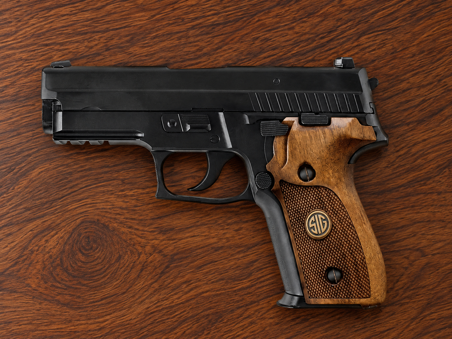 Plaquettes de crosse Sig Sauer P229 en noyer - Design très demandé