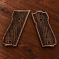Smith & Wesson Model 39 / 59 walnut grips – laser checkered – handcrafted Turkish walnut pistol grips