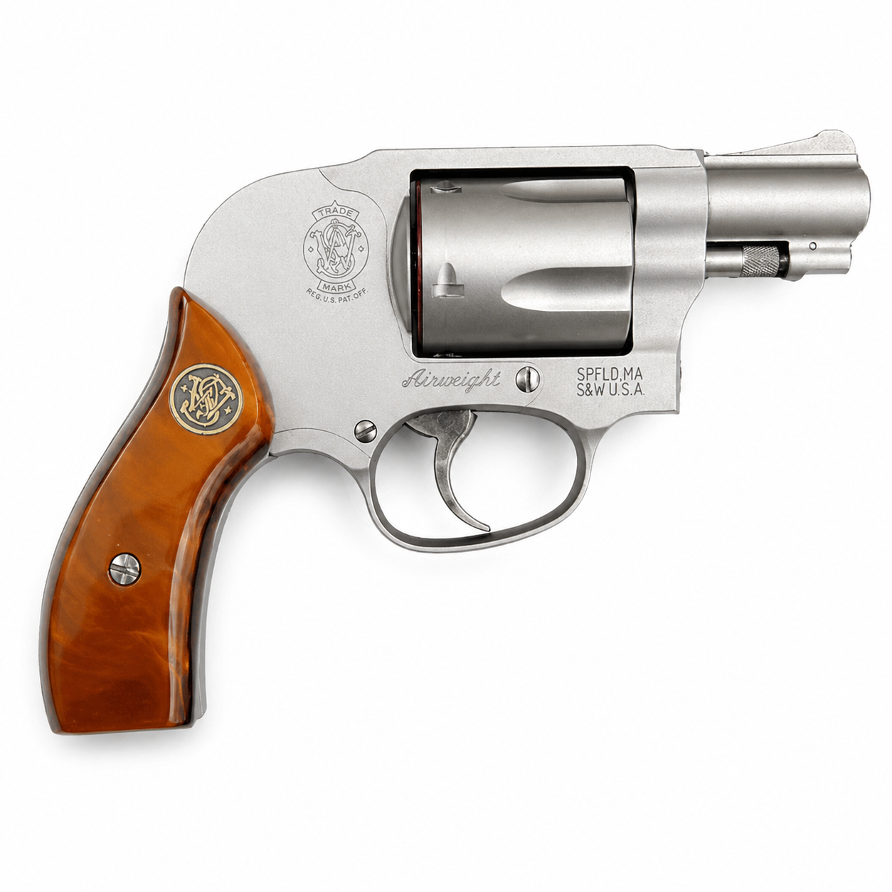 smith wesson j frame red pistol grips