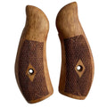 Plaquettes de crosse Smith & Wesson J Frame en noyer - Quadrillage laser
