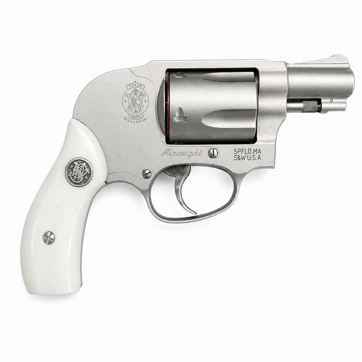 Salvatore Smith & Wesson J Frame White Acrylic Grips