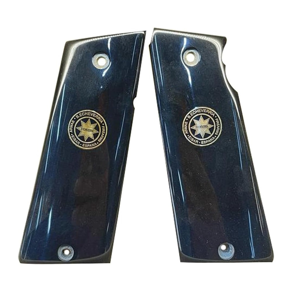 Star Super 9 grips – Blue Acrylic with Star Medallion – handcrafted in Türkiye