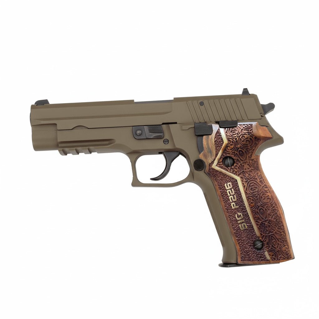 Walnut Gun Grips for SIG Sauer P226 - Custom Replacement Grips - Premium Wooden Handgun Grips - Salvatoregrips