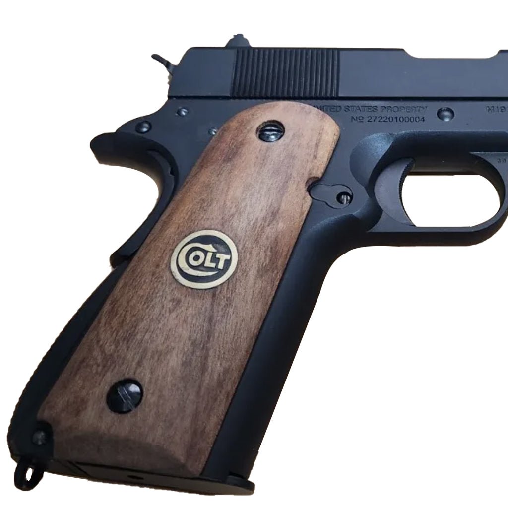 Walnut Wood Pistol Grips for Salvatore Colt 1911 - Upgrade your Shooting Experience - Salvatoregrips